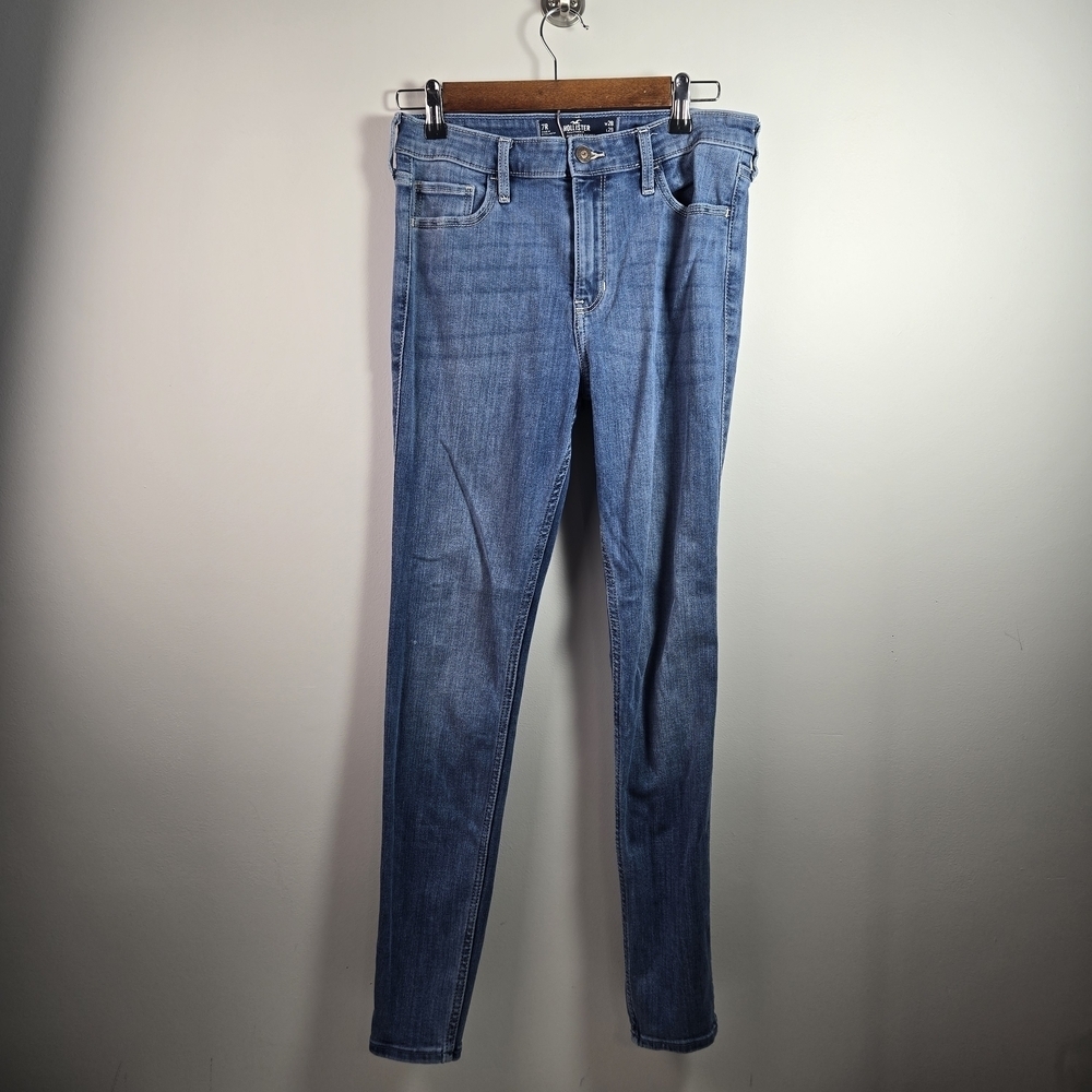 Hollister Women's Skinny Jeans - Light Blue